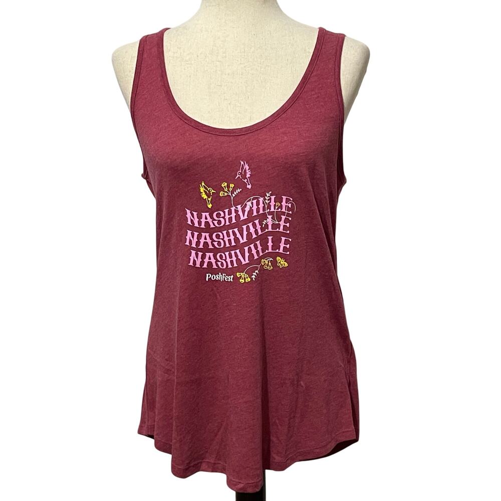 PoshFest  Exclusive 2024 Nashville Muscle Tunic Tank Top Poshmark Posh Women's L